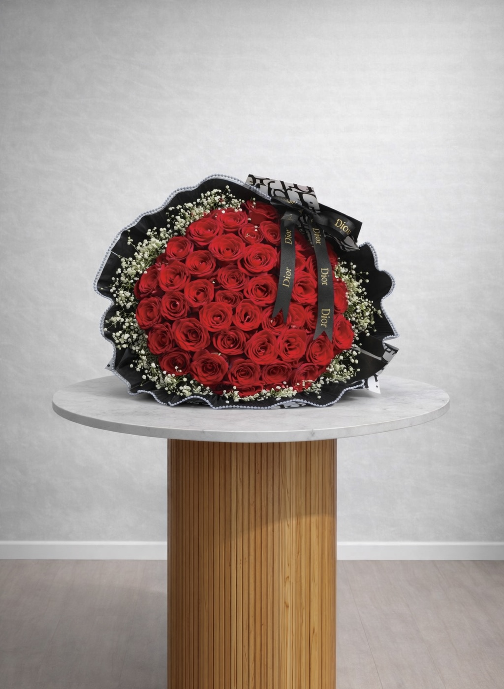 Red Wrapped Bouquet